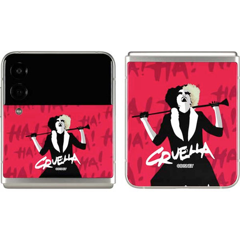 Disney Cruella (2021) Evil Laugh Galaxy Z Flip3 5G Skin